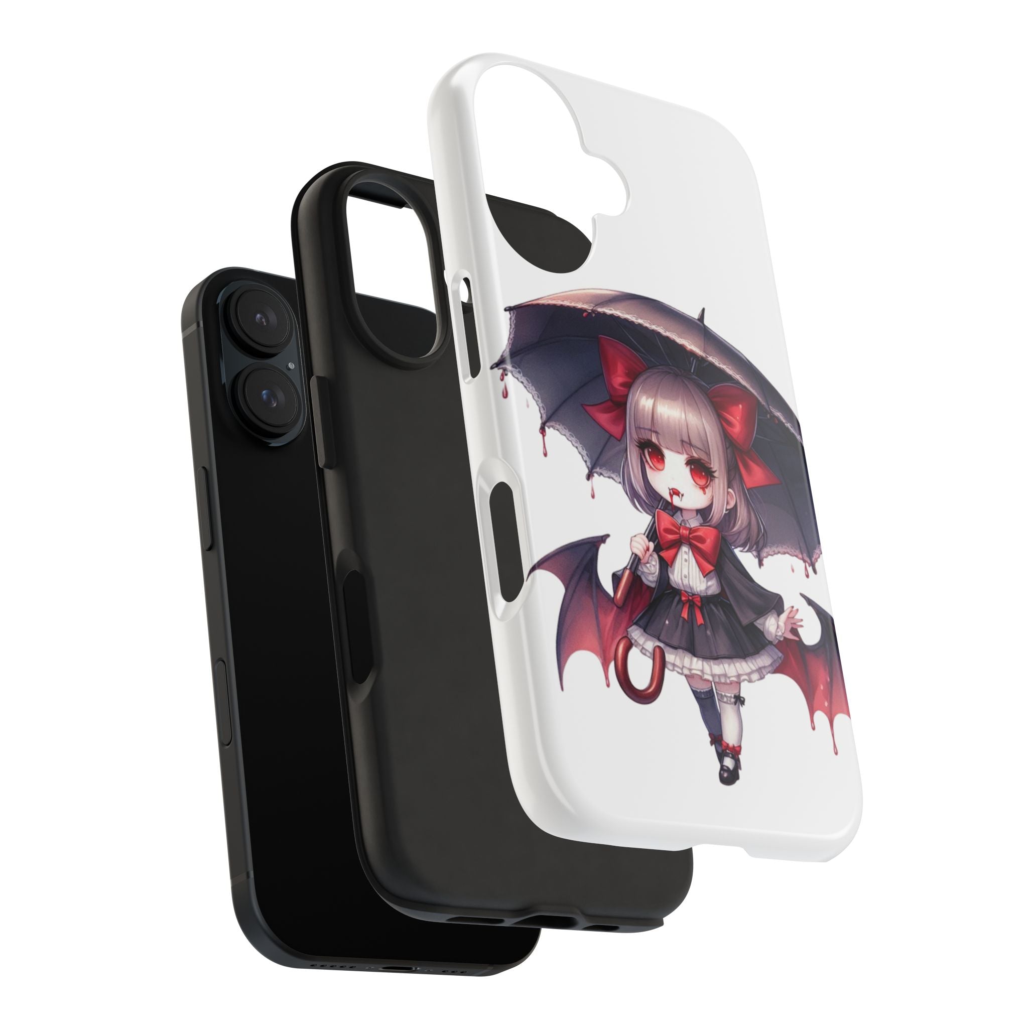 vampire girl horror art Tough Phone Cases