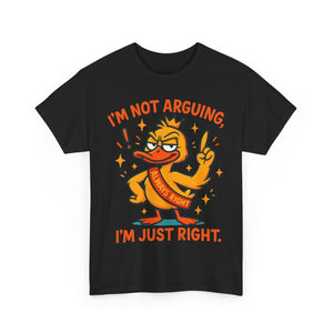 Funny attitude always right Tee, Casual Wear, Gift for Friends, Humor T-Shirt,  Loungewear, Birthday Gift