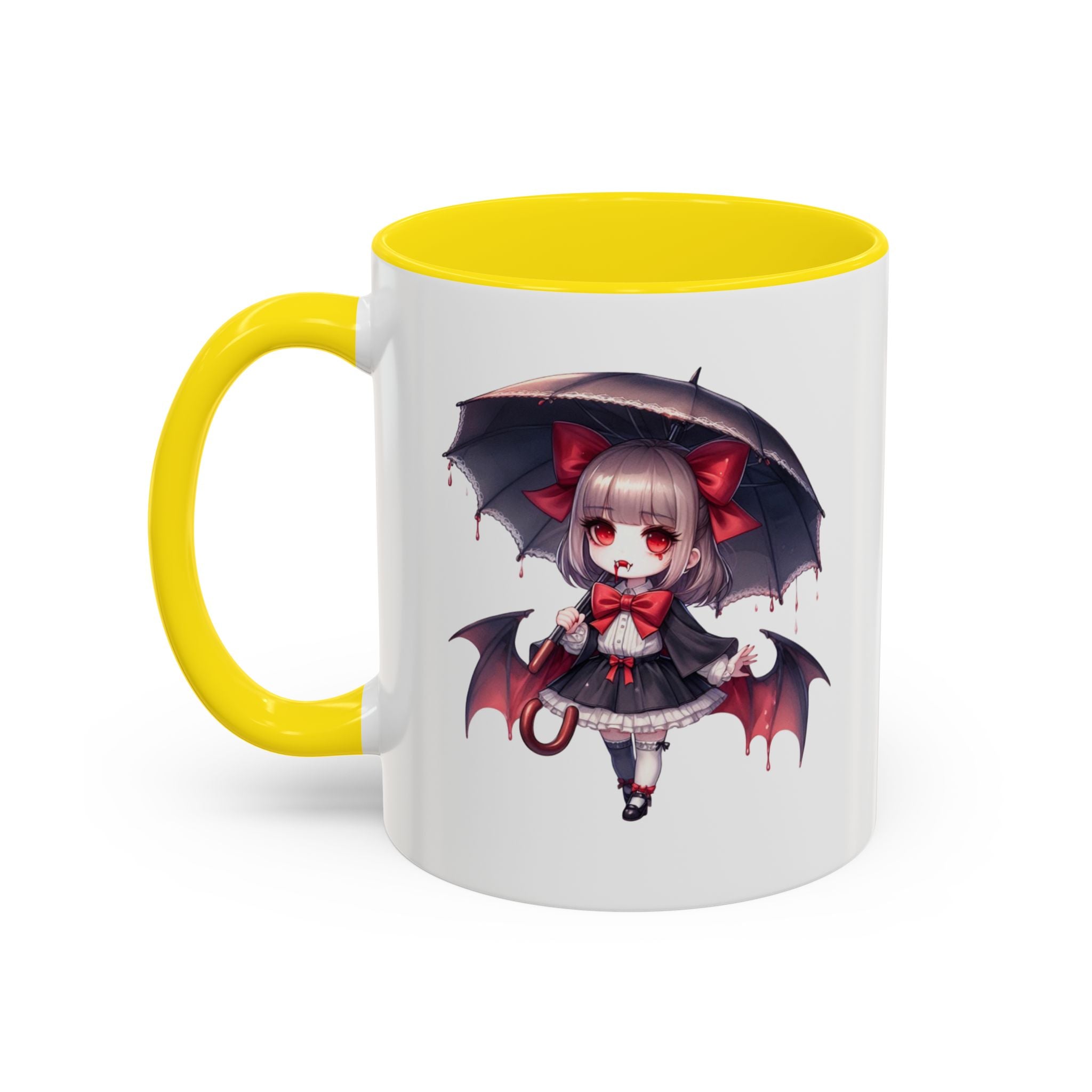 Gothic vampire girl  horror art Accent Coffee Mug (11, 15oz)