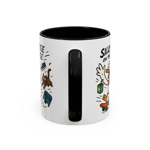 Silly Goose Coffee Mug - Fun Gift for Animal Lovers, Quirky Desk Decor, Inspirational Drinkware, Home & Office Tea Cups