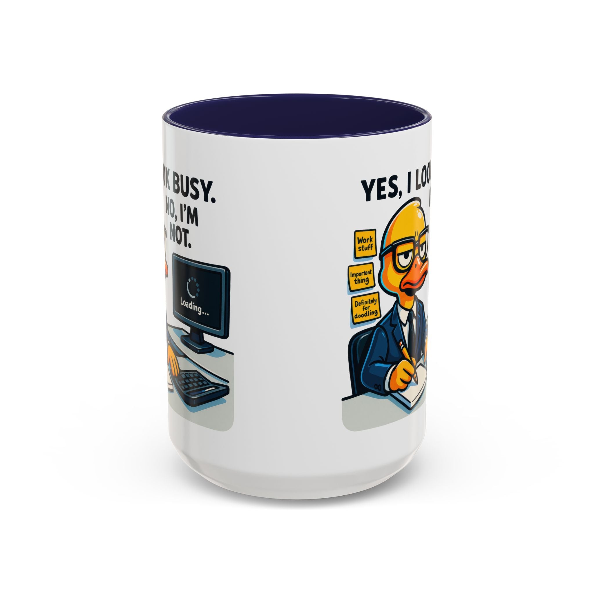 Funny Office Mug, Quirky Coffee Cup, Duck Humor Mug, Gift for Coworkers, Cute Desk Mug