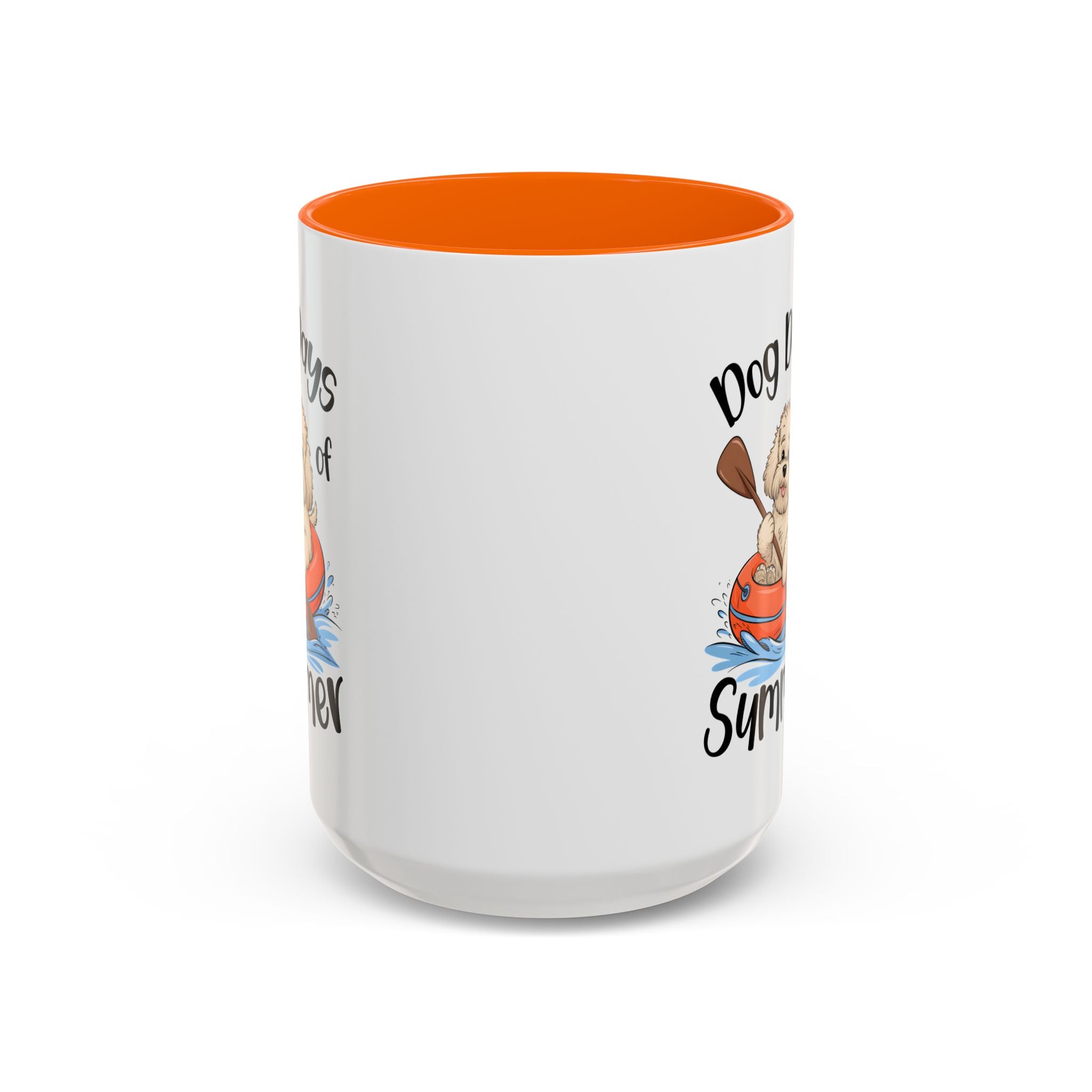 Dog Days of Summer Coffee Mug, Cute Dog Mug, Pet Lover Gift, Summer Vibes, Beach Decor, Fun Pet Cup, Canoeing Dog Design