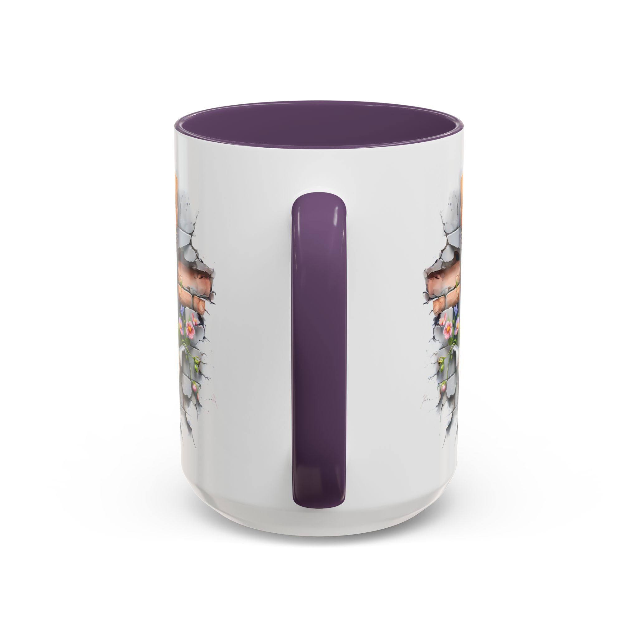 Cute Dog Peeking Coffee Mug, Pet Lover Gift, Yorkshire Terrier Mug, Animal Lover Coffee Cup, Dog-Themed Drinkware, Doggie Mug