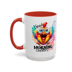good Morning Mug with Cheerful Rooster Design - Perfect for Coffee Lovers, Gifting, Morning Routine, Kitchen Decor, Bird Enthusiasts