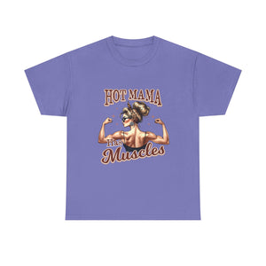 Muscle Mama Tee: Empowering Unisex Cotton Shirt, Gift for Moms, Fitness Lovers, Workout Apparel, Birthday, Mother's Day