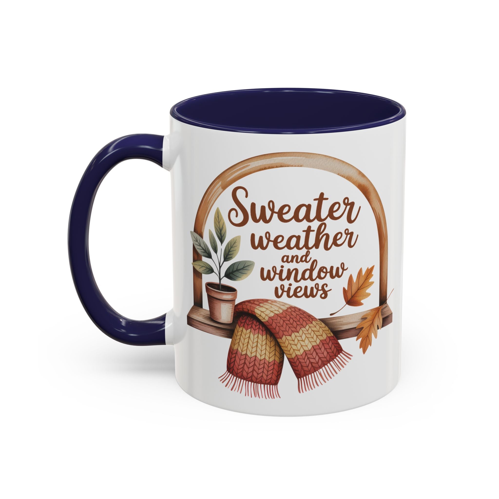 Sweater Weather Coffee Mug - Cozy Autumn Vibes fall season vibe winter gateway
