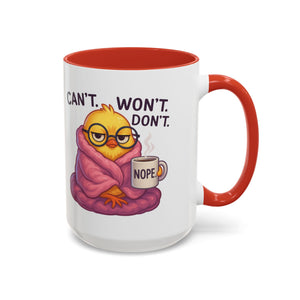 Cozy Cartoon Coffee Mug - Perfect for Lazy Days, Gifts for Friends, Cute Coffee Cups, Inspirational Morning Mug, Funny Beverage Container
