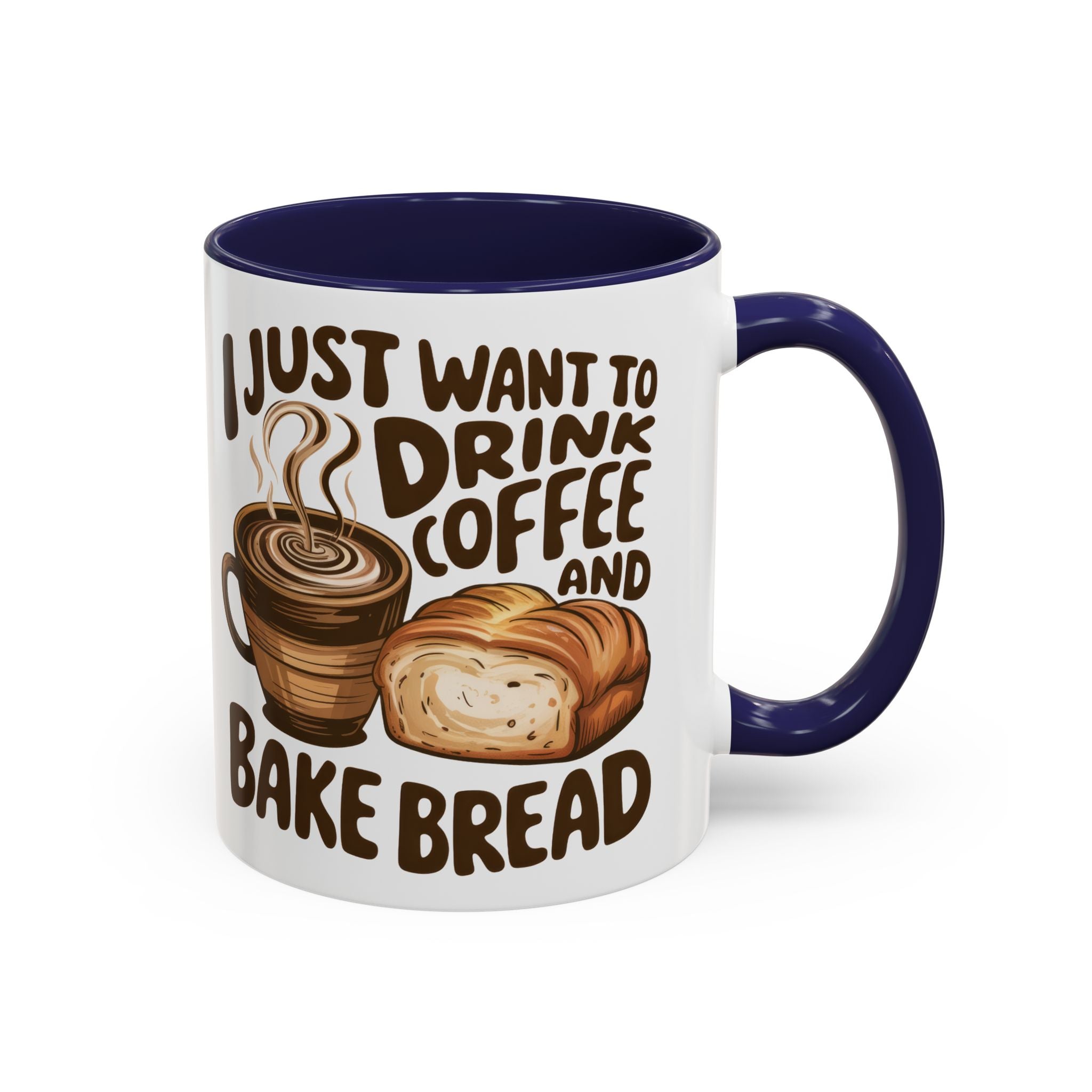 Cute Coffee & Bread Mug - Ideal for Baking Enthusiasts kitchen fun cozy