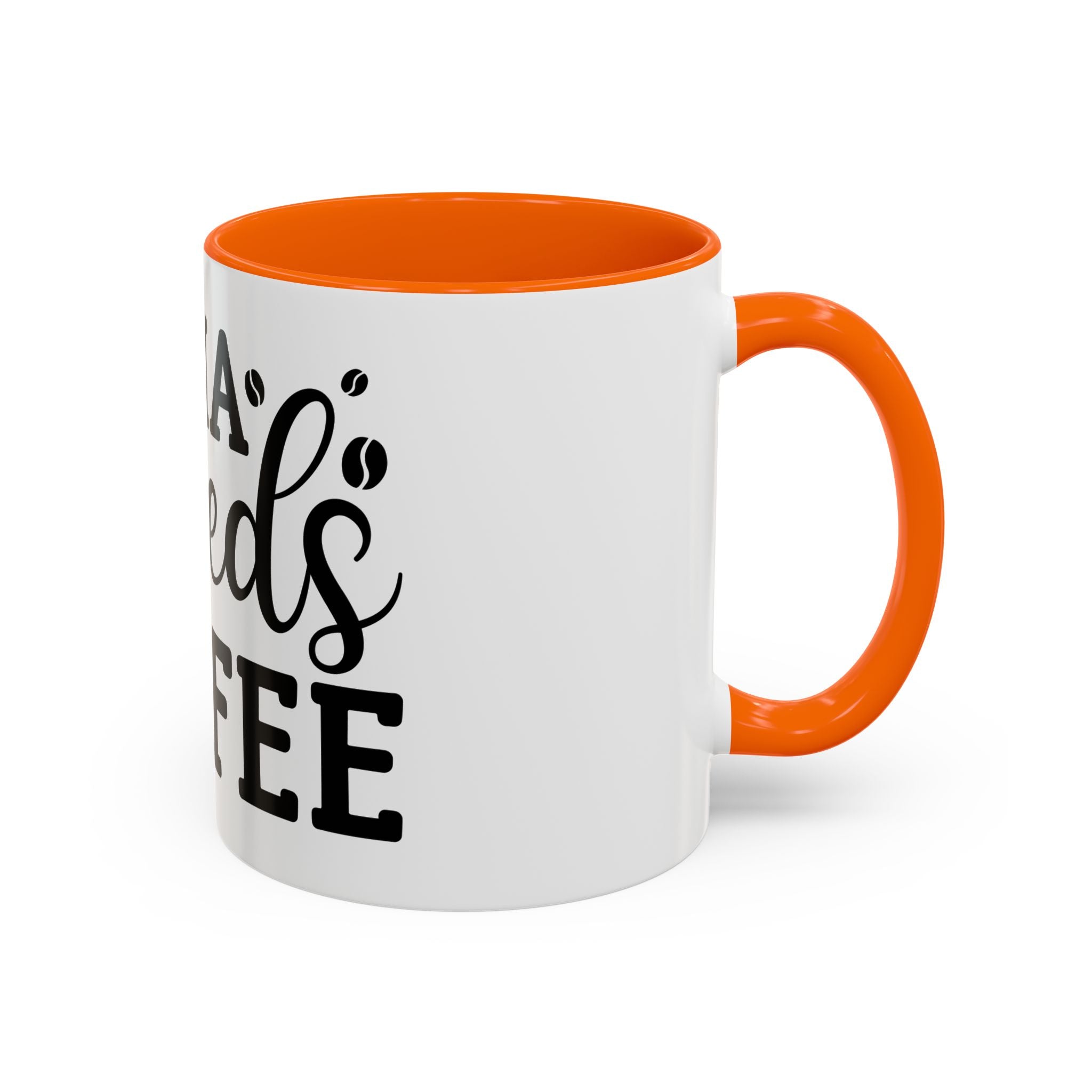 mama needs coffee funny humor Accent Coffee Mug (11, 15oz) mother gift