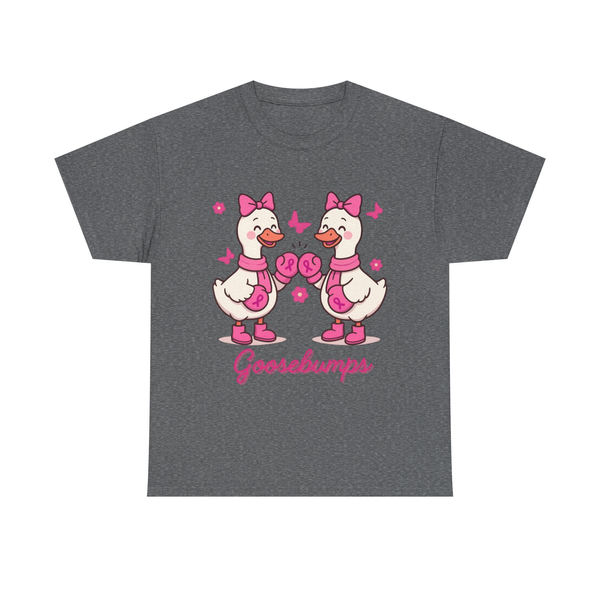 Cancer awareness Goosebumps Unisex Cotton Tee for Animal Lovers, Gift for Friends, Casual Wear,
