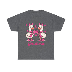 Cancer awareness Goosebumps Unisex Cotton Tee for Animal Lovers, Gift for Friends, Casual Wear,
