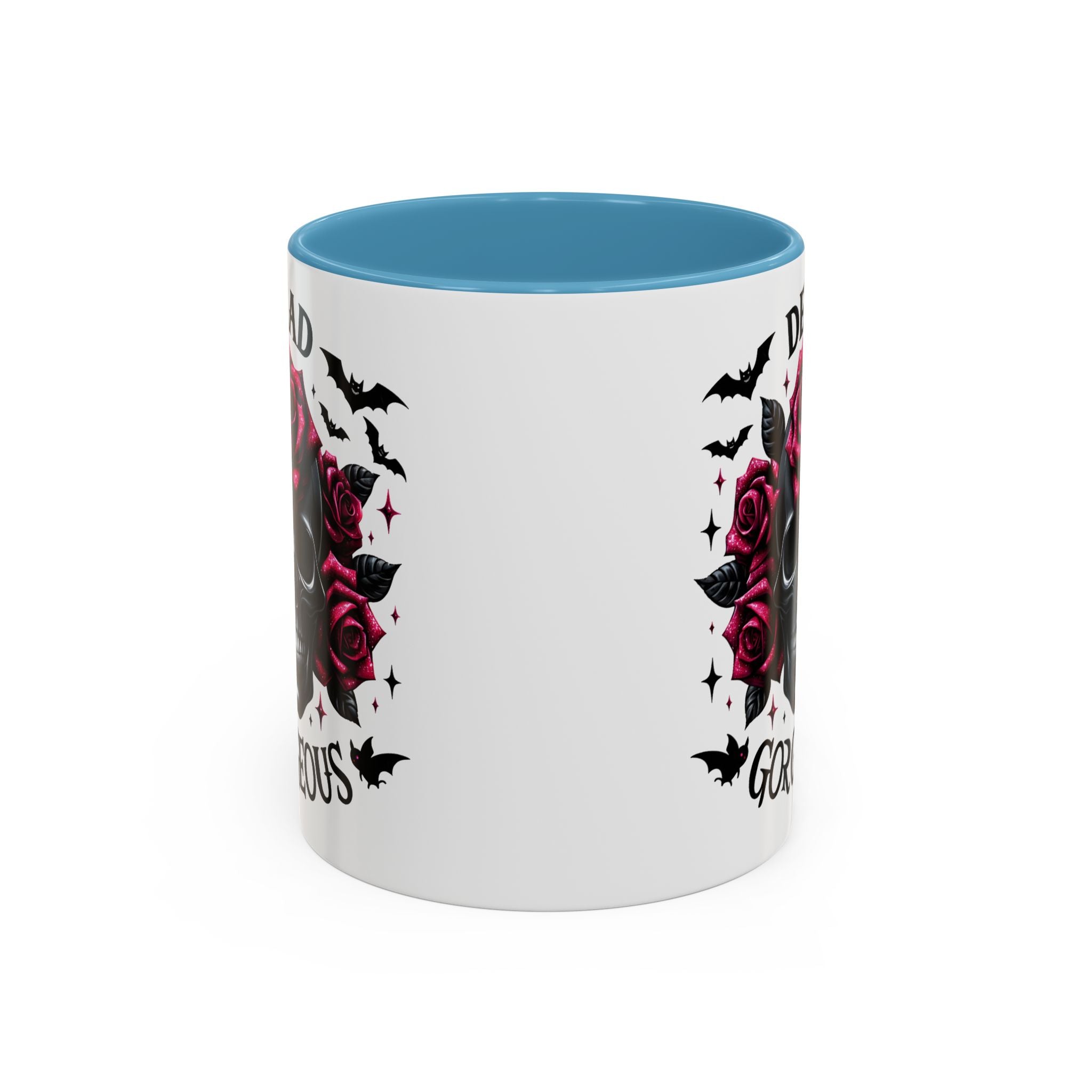 Gothic Skull Coffee Mug - Dead Gorgeous Design halloween horror art goth