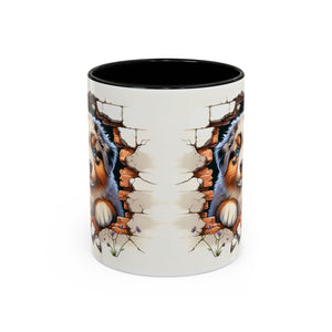 Cute Puppy Accent Coffee Mug - Perfect Gift for Dog Lovers, Unique Pet Lover Mug, Mother’s Day, Birthday, Home Decor