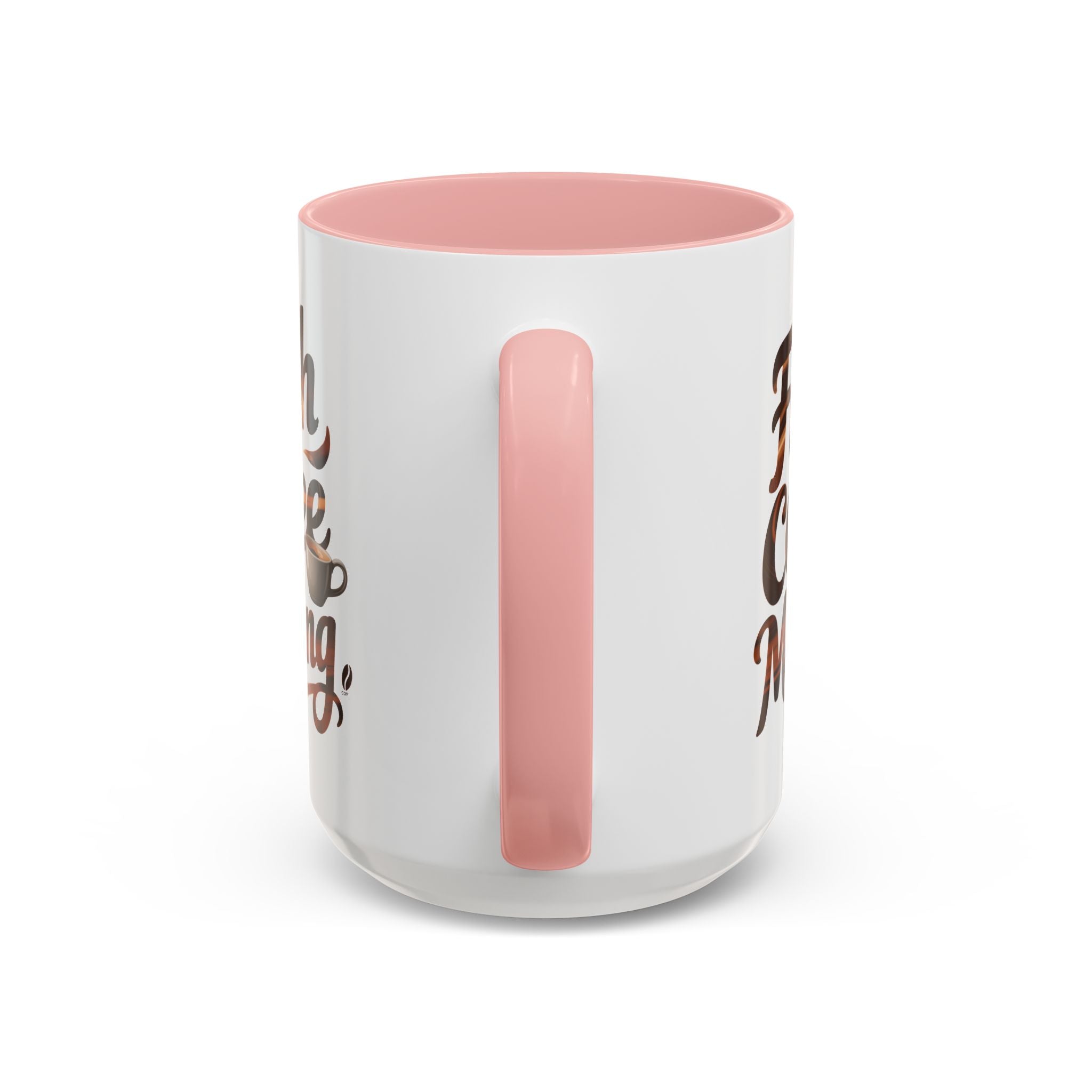 Morning Coffee Accent Mug - 'Fresh Coffee Morning' Design cup