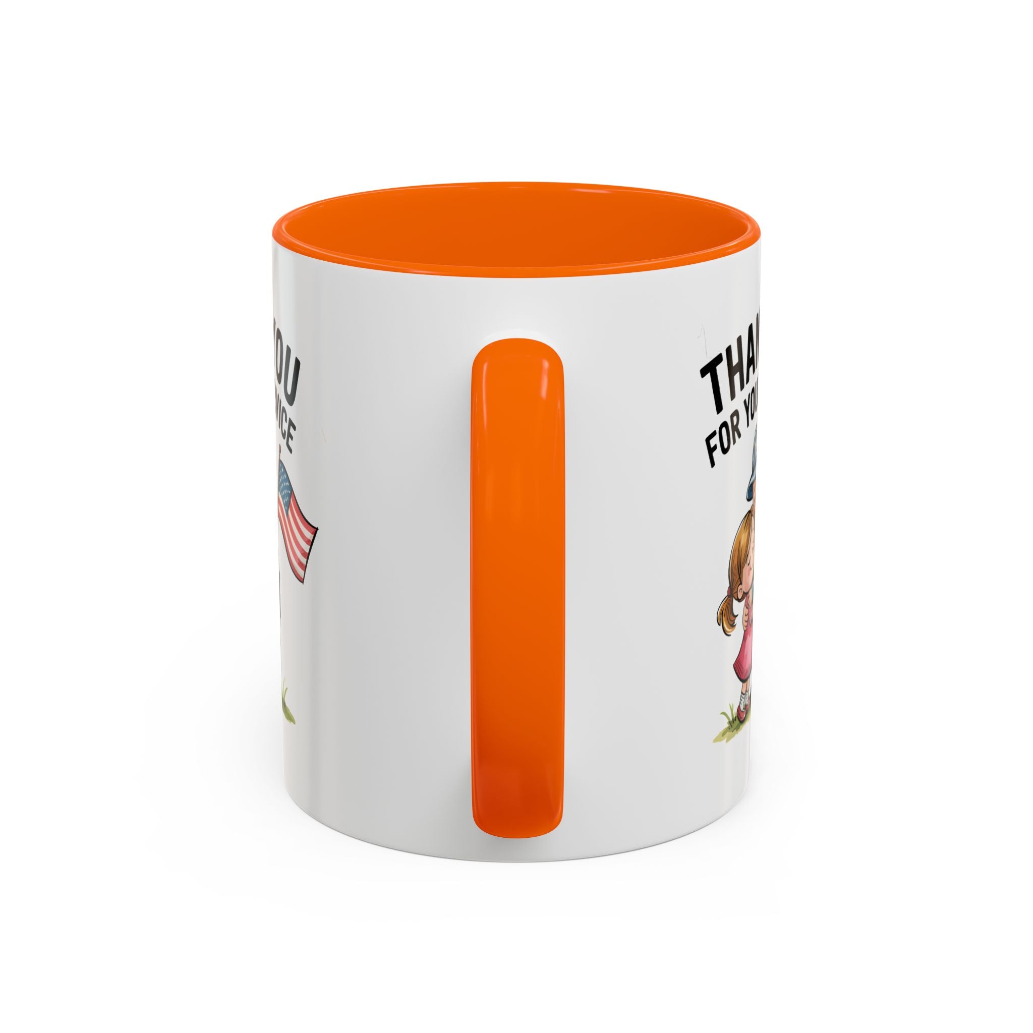 Thank You for Your Service Coffee Mug - 11oz & 15oz Accent Mugs for Veterans Appreciation