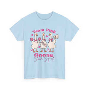 cancer awareness Cheer Squad Goose Tee - Perfect for Cheerleaders, Team Spirit, Bird Lovers, Fun Gifts, Casual Wear