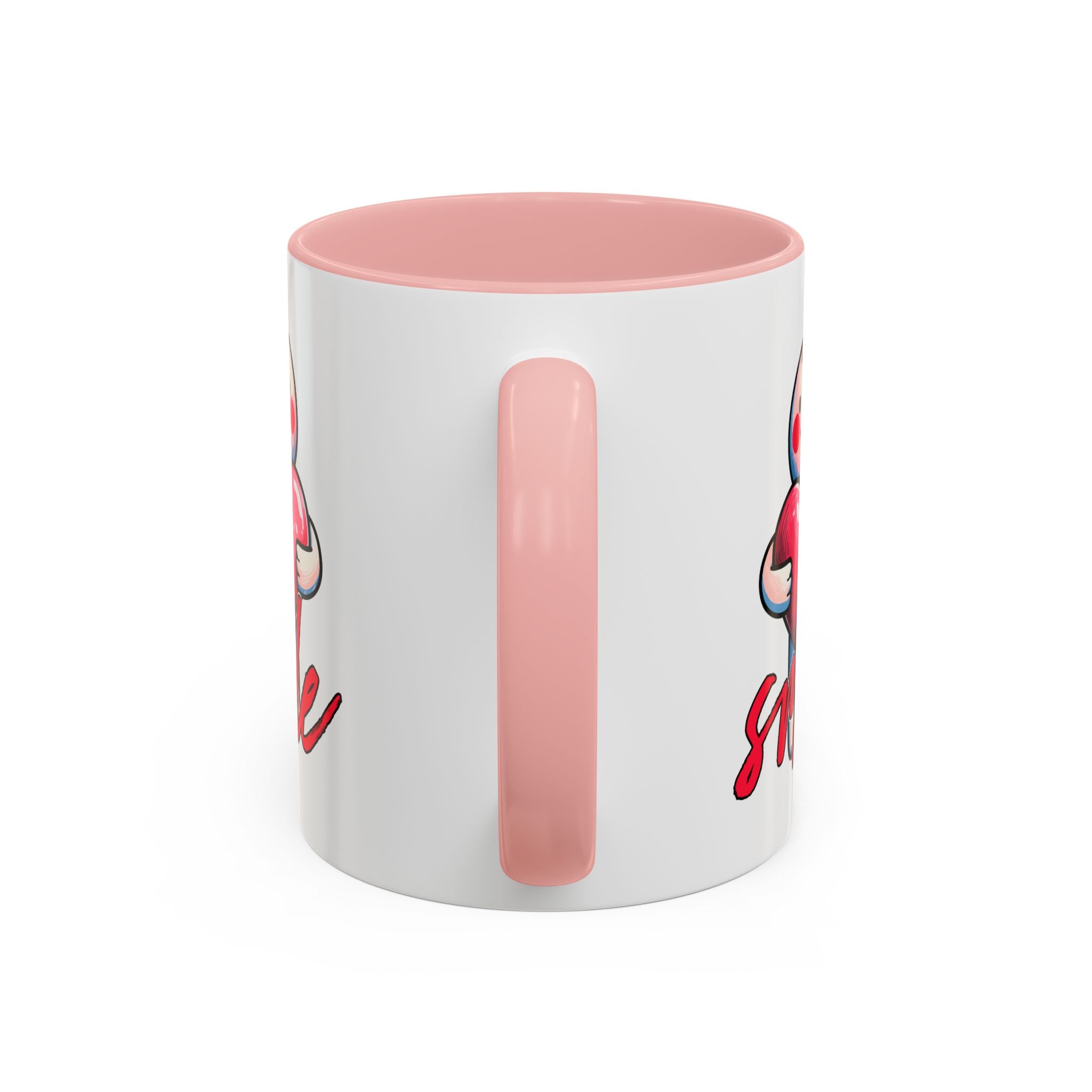 Smiling Heart Accent Coffee Mug - 11oz & 15oz | Cute Gift for Friends & Family