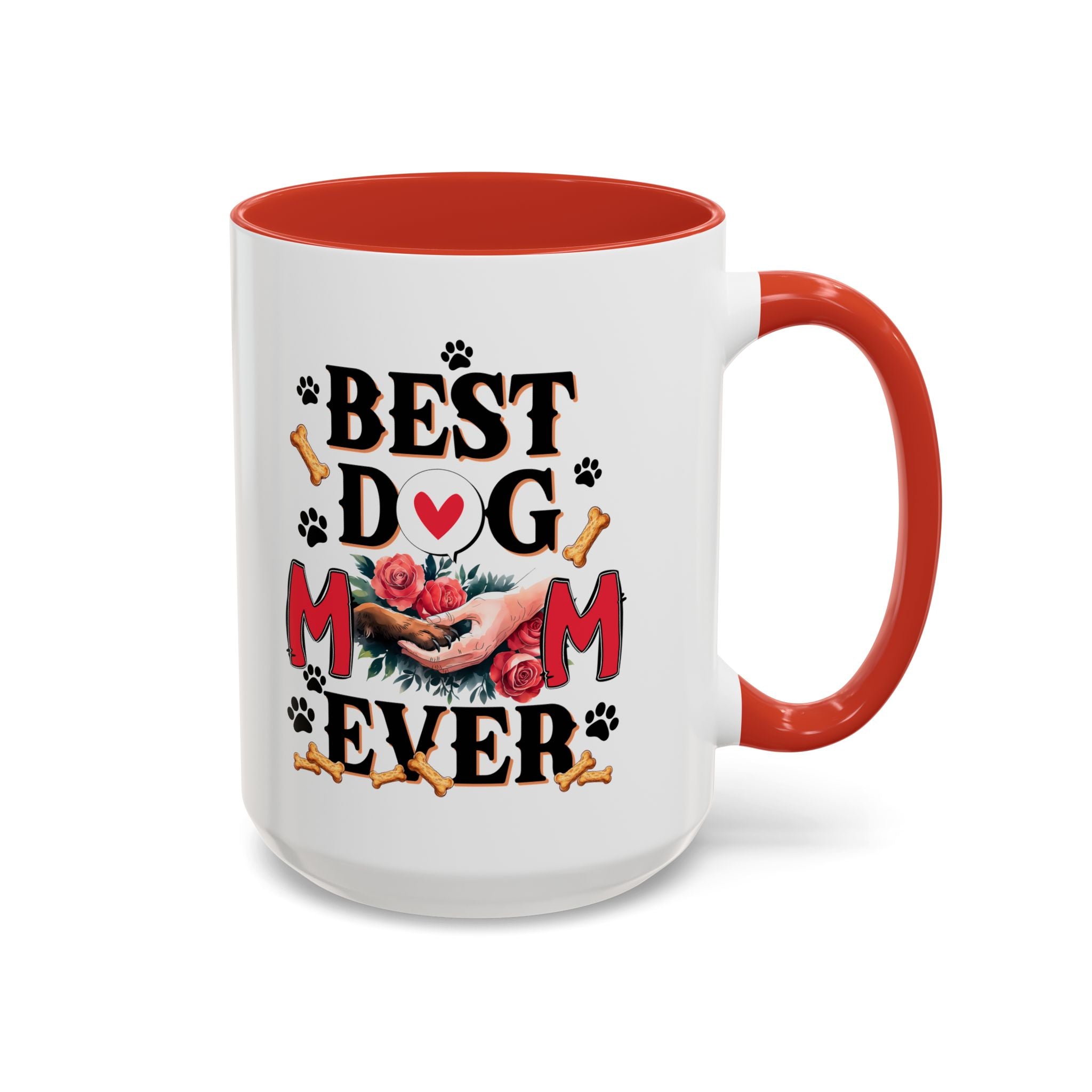 Best Dog Mom Ever Coffee Mug - Perfect Gift for Dog Lovers, Pet Moms, Animal Lovers, Dog-Themed Kitchen Decor, Best Friend Gift