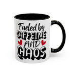 Caffeine Chaos Mug - Perfect for Coffee Lovers, Funny Gift for Friends, Home Office Essential, Birthday, Coffee Break