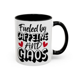 Caffeine Chaos Mug - Perfect for Coffee Lovers, Funny Gift for Friends, Home Office Essential, Birthday, Coffee Break