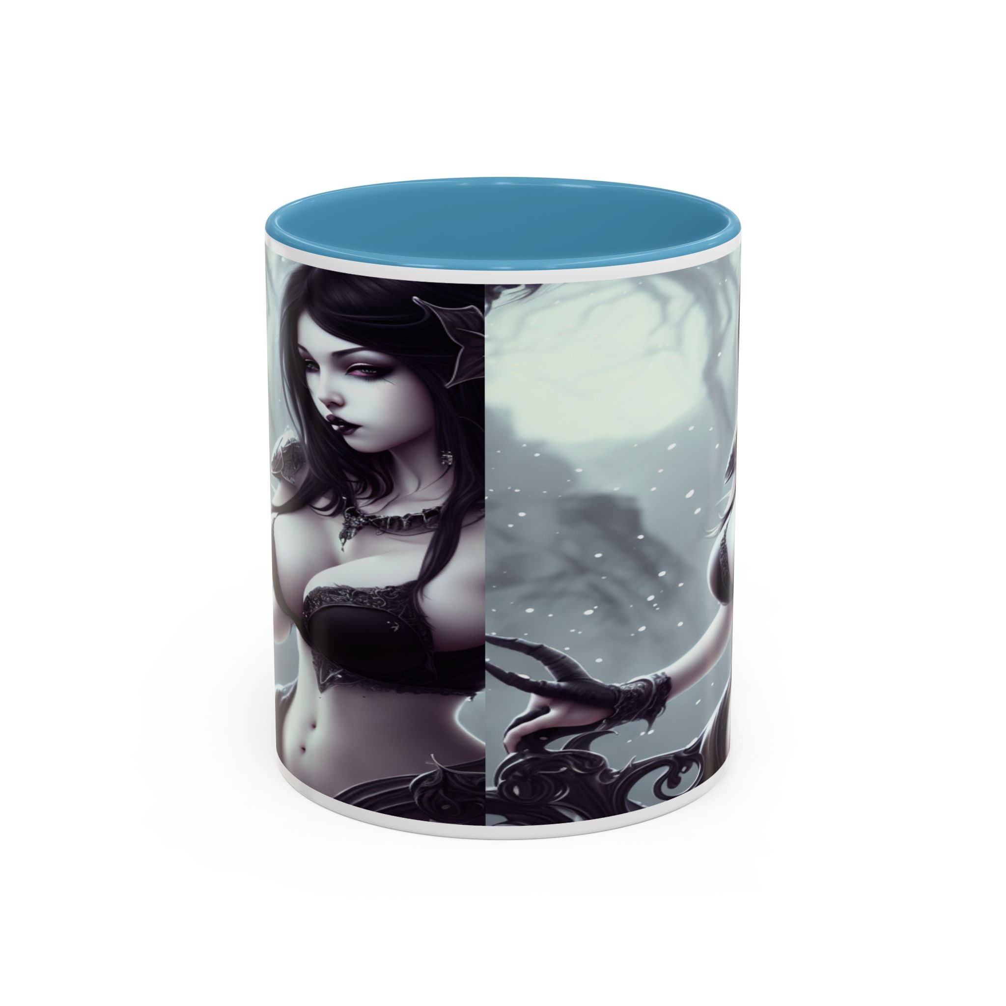 sexy busty woman Gothic Fantasy Coffee Mug – 11oz & 15oz Sculpted Design horror art