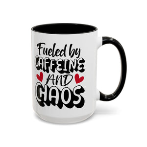 Caffeine Chaos Mug - Perfect for Coffee Lovers, Funny Gift for Friends, Home Office Essential, Birthday, Coffee Break