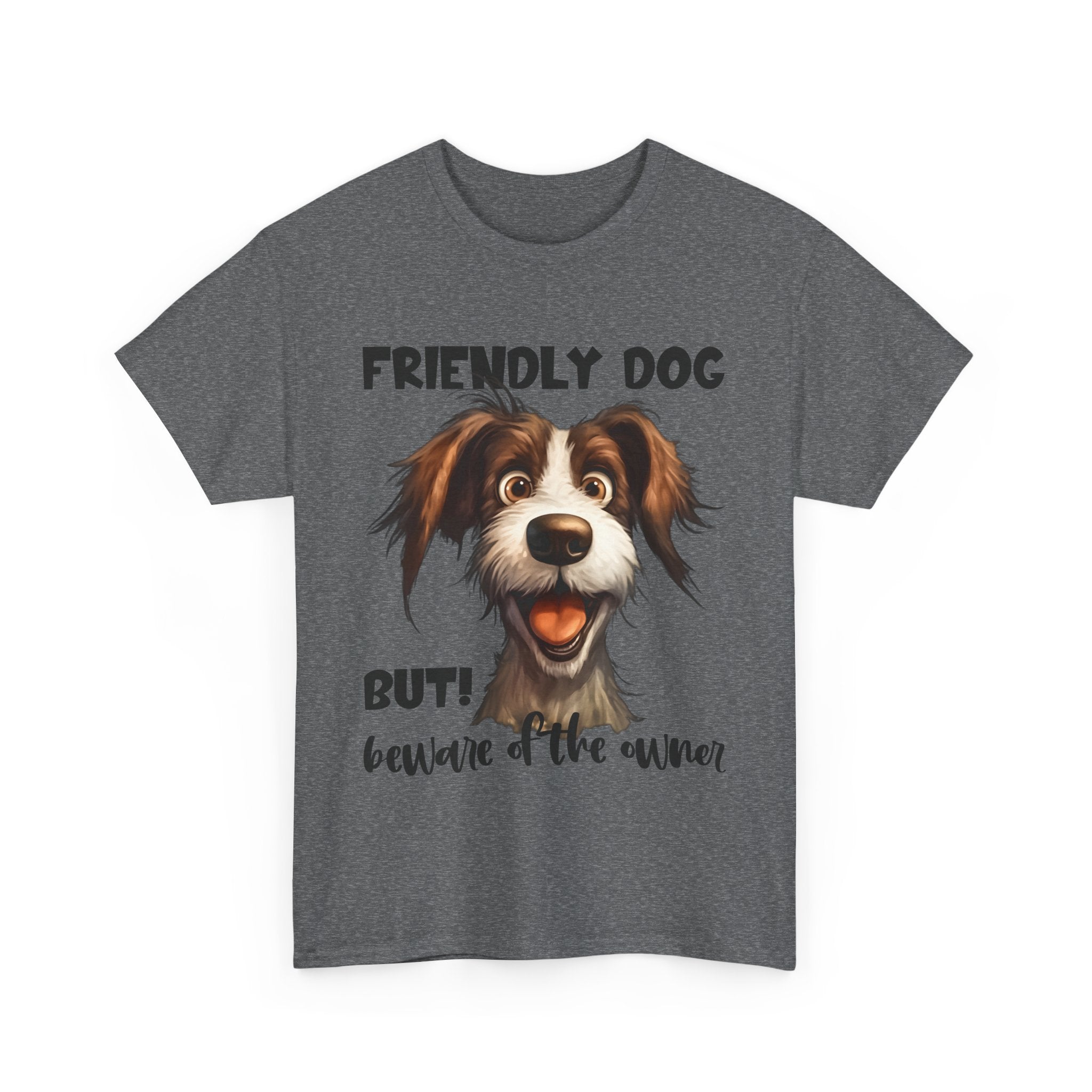Friendly Dog Unisex Tee - Perfect for Pet Lovers, Gifts for Dog Owners, Casual Wear, Birthday Gifts, Dog-Themed Apparel