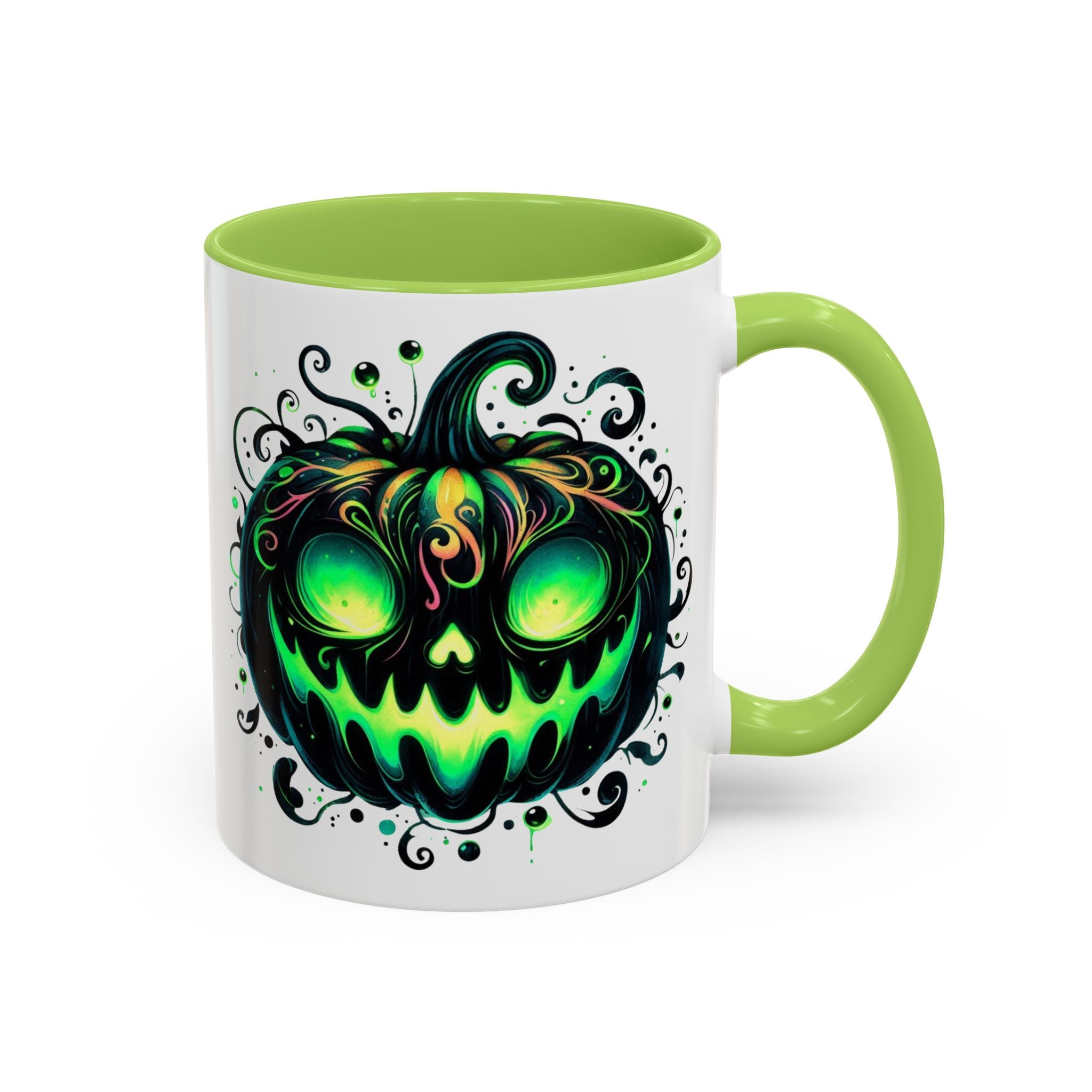 Spooky Pumpkin Accent Coffee Mug – Perfect for Halloween Lovers