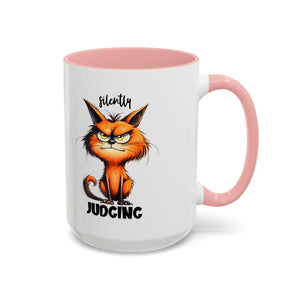 sarcasm attitude  Cat Coffee Mug - Just Judging - Perfect Gift for Cat Lovers, Pet Owners, Birthdays,  Funny Mug