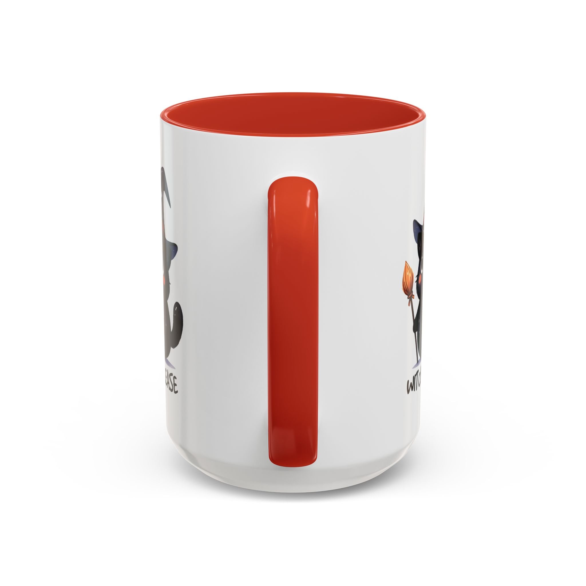 Cute Witch Cat Coffee Mug - Perfect for Halloween, Cat Lover Gift, Witch Please Design, Black Cat Mug, Cozy Drinkware