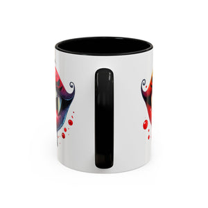 Halloween Vampire Coffee Mug, Spooky Drinkware, Goth Kitchen Decor, Pumpkin Mug, Horror Lover Gift