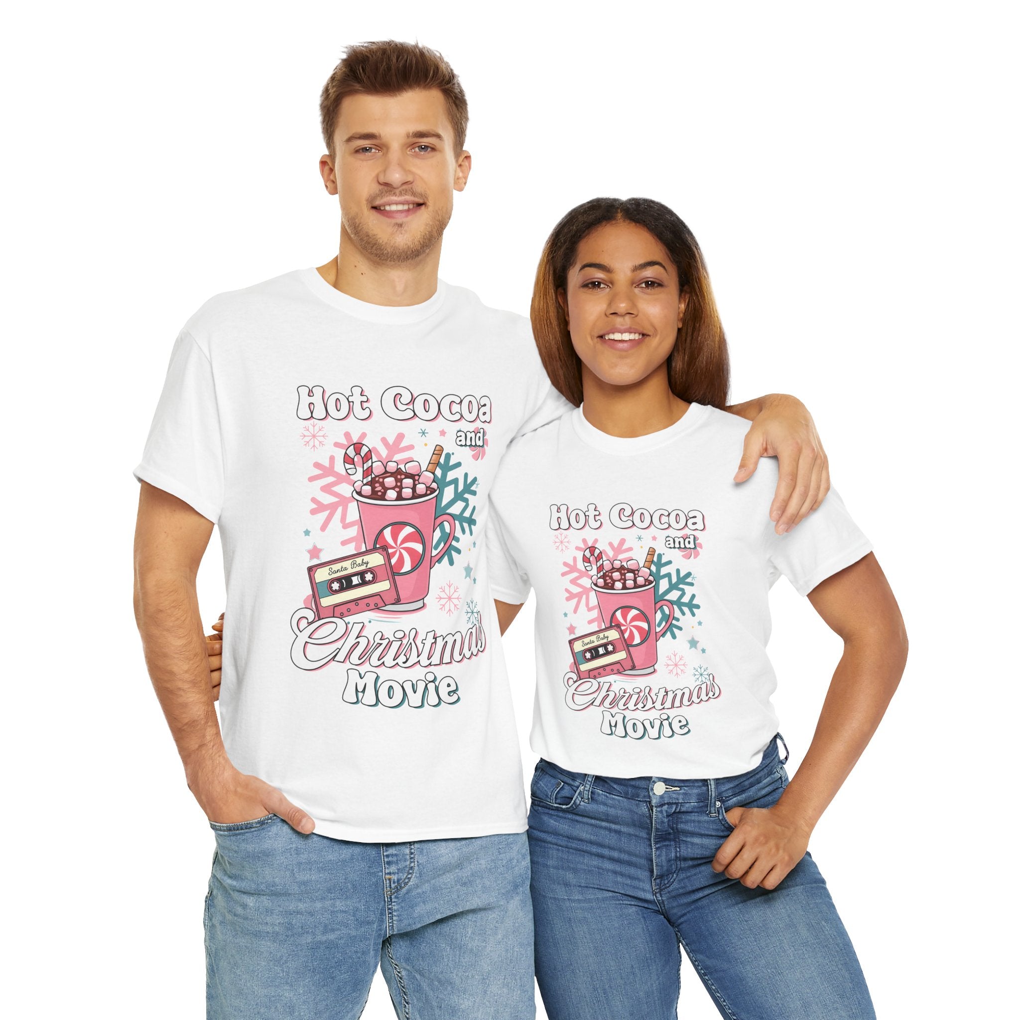 hot cocoa and christmas movie Unisex Heavy Cotton Tee