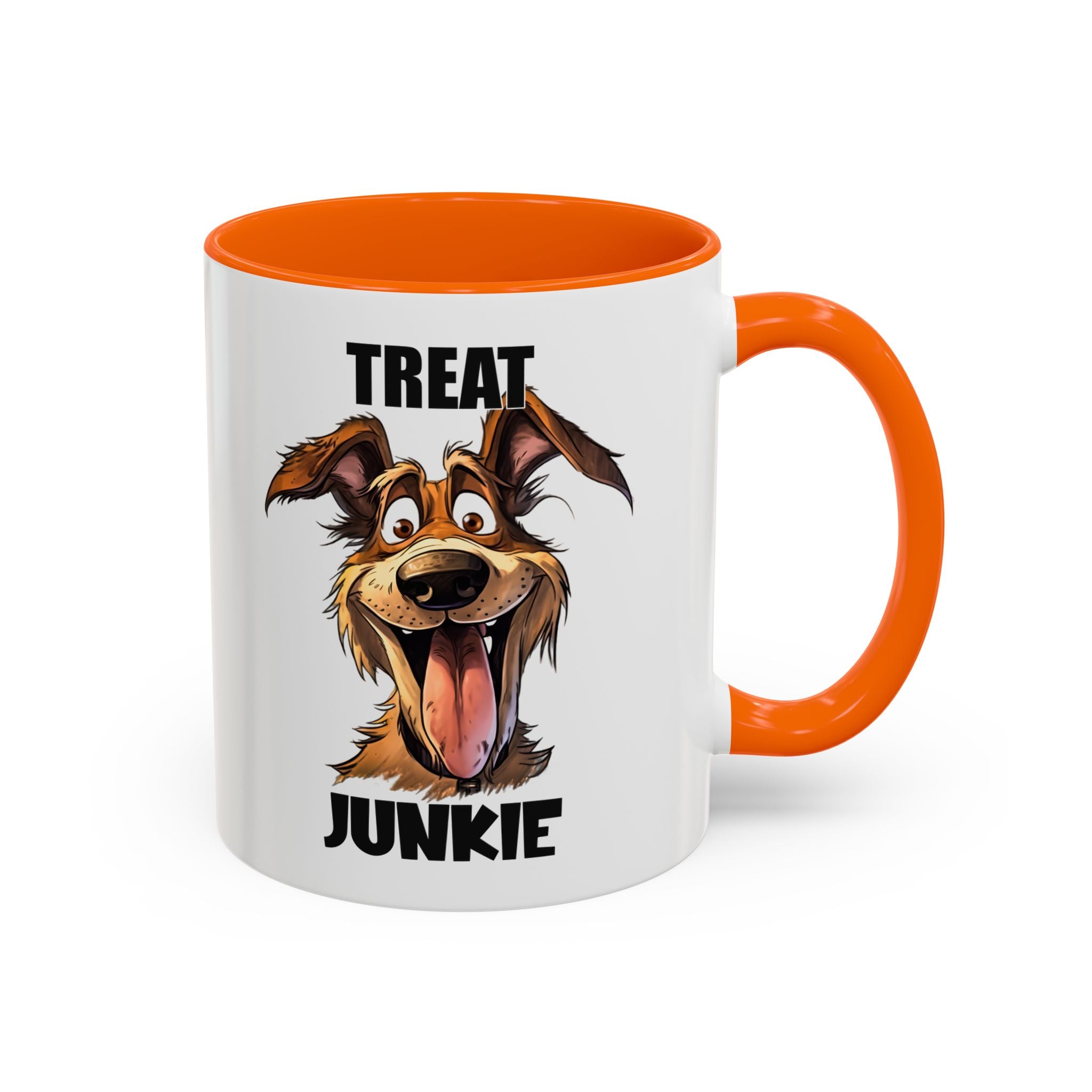 Funny Dog Lover Coffee Mug - Treat Junkie, Pet Gift, Animal Lover Cup, Dog Mom, Unique Mug for Dog Owners