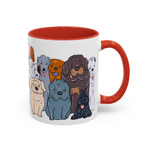 Cute Dog Breed Accent Coffee Mug, Pet Lover Gift, Canine Mug, Gifts for Dog Owners, Puppy Lover Mug
