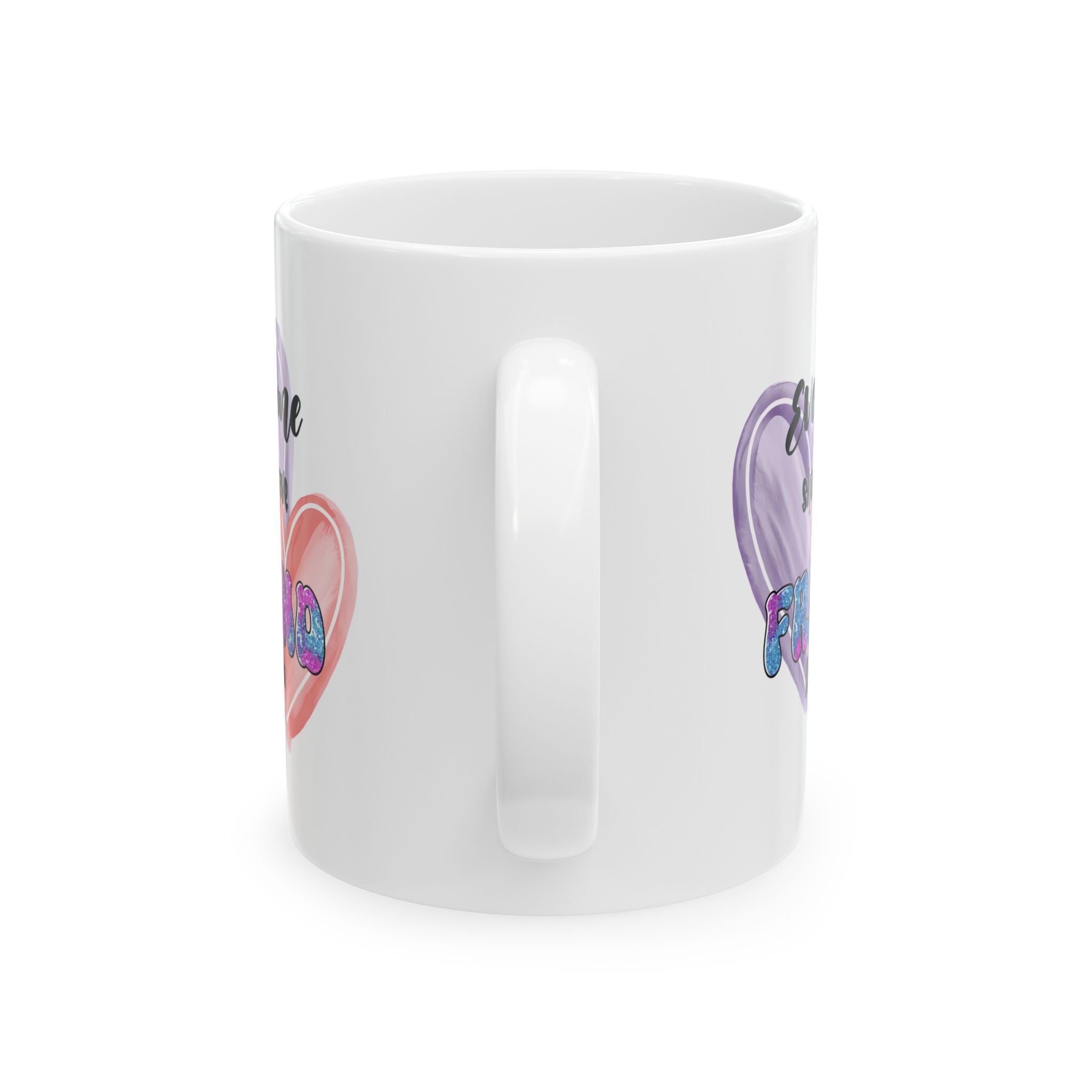 Heartfelt friends coffee  Mug - Perfect for Gifts, Cozy Mornings, Valentine's Day, & More, Unique Coffee Cup, Heart Design