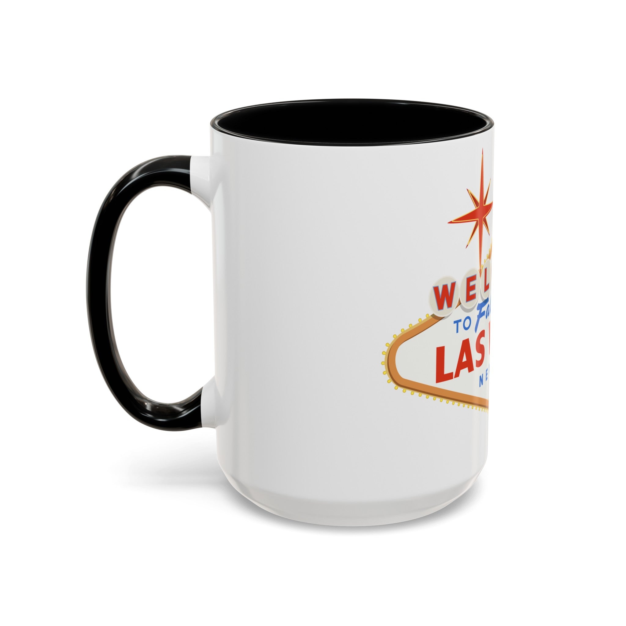 Las vegas sign Accent Coffee Mug (11, 15oz) by the x m world