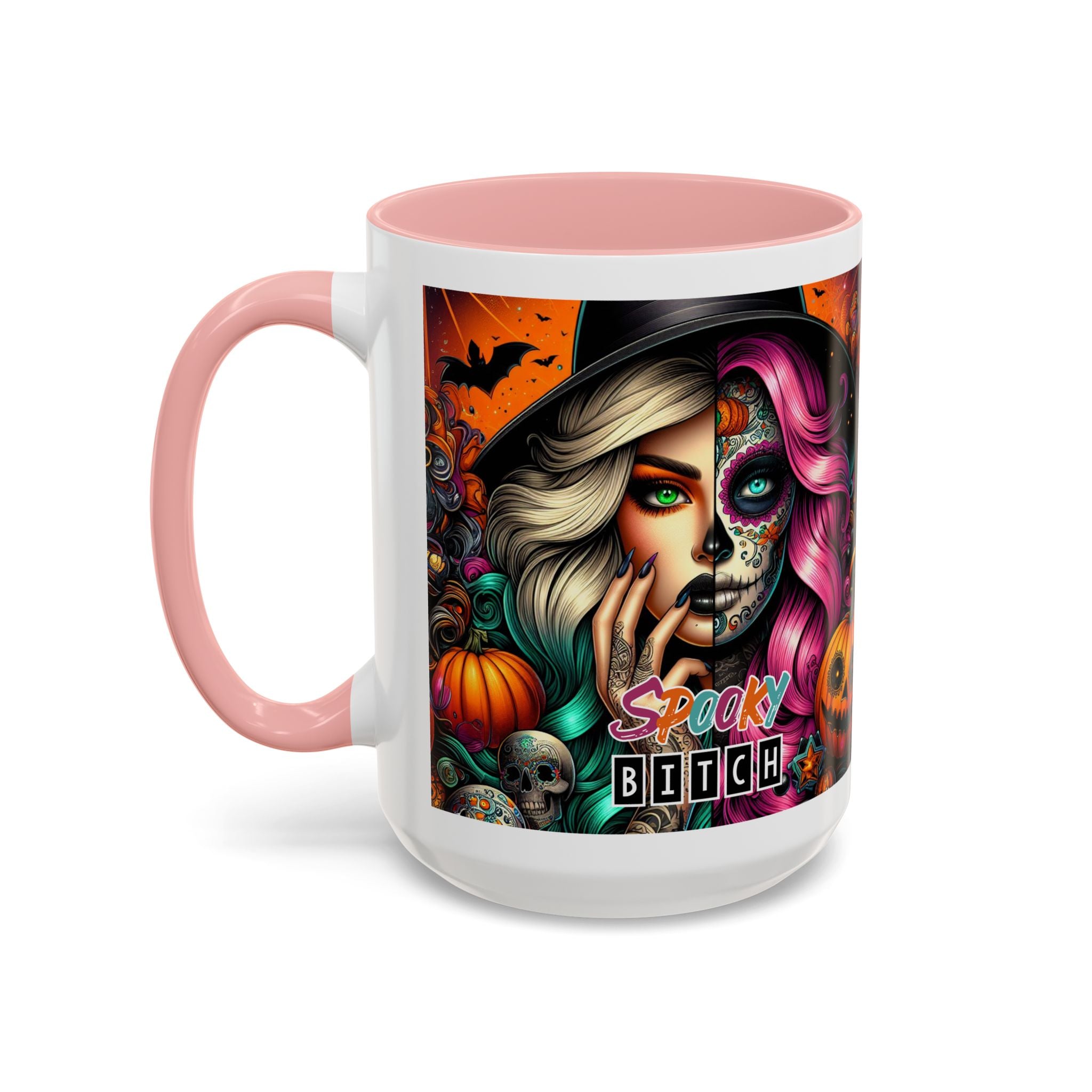 Spooky Bitch Halloween Coffee Mug - 11oz & 15oz | Witchy Vibes for Gifting, Halloween Decor, Fun Coffee Lover Gift, Spooky Season Must-Have