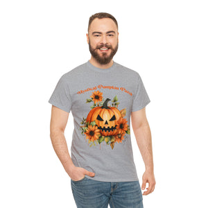 Halloween unisex t shirt mystical pumkin patch fall fun stocking stuffer Unisex Heavy Cotton Tee