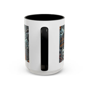 Gothic vampire Halloween Coffee Mug, Spooky Decor, Skull Design, Gift for Horror Lovers,  Party Essential, Unique Drinkware