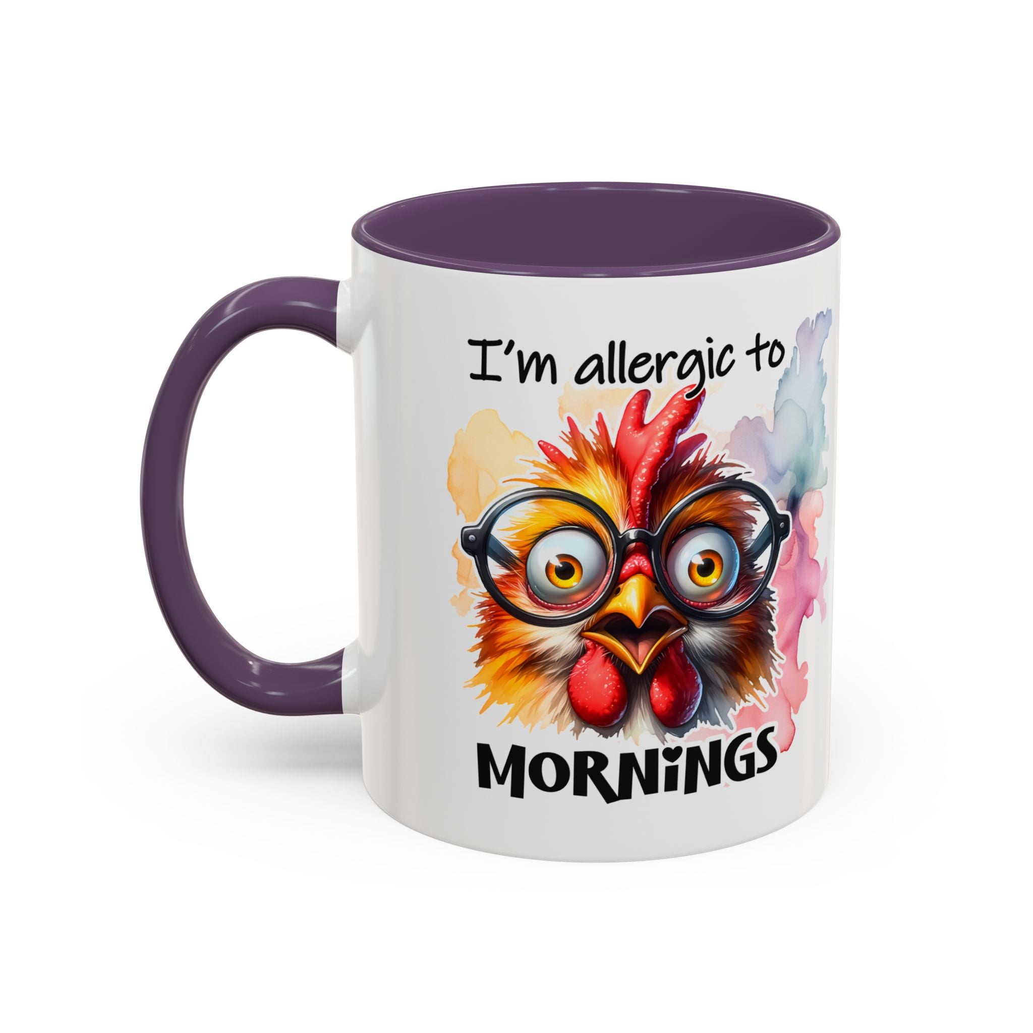 Funny Morning Coffee Mug, Gift for Coffee Lovers, Humorous Mug, Office Mug, Unique Cup for Mornings, Chicken Design