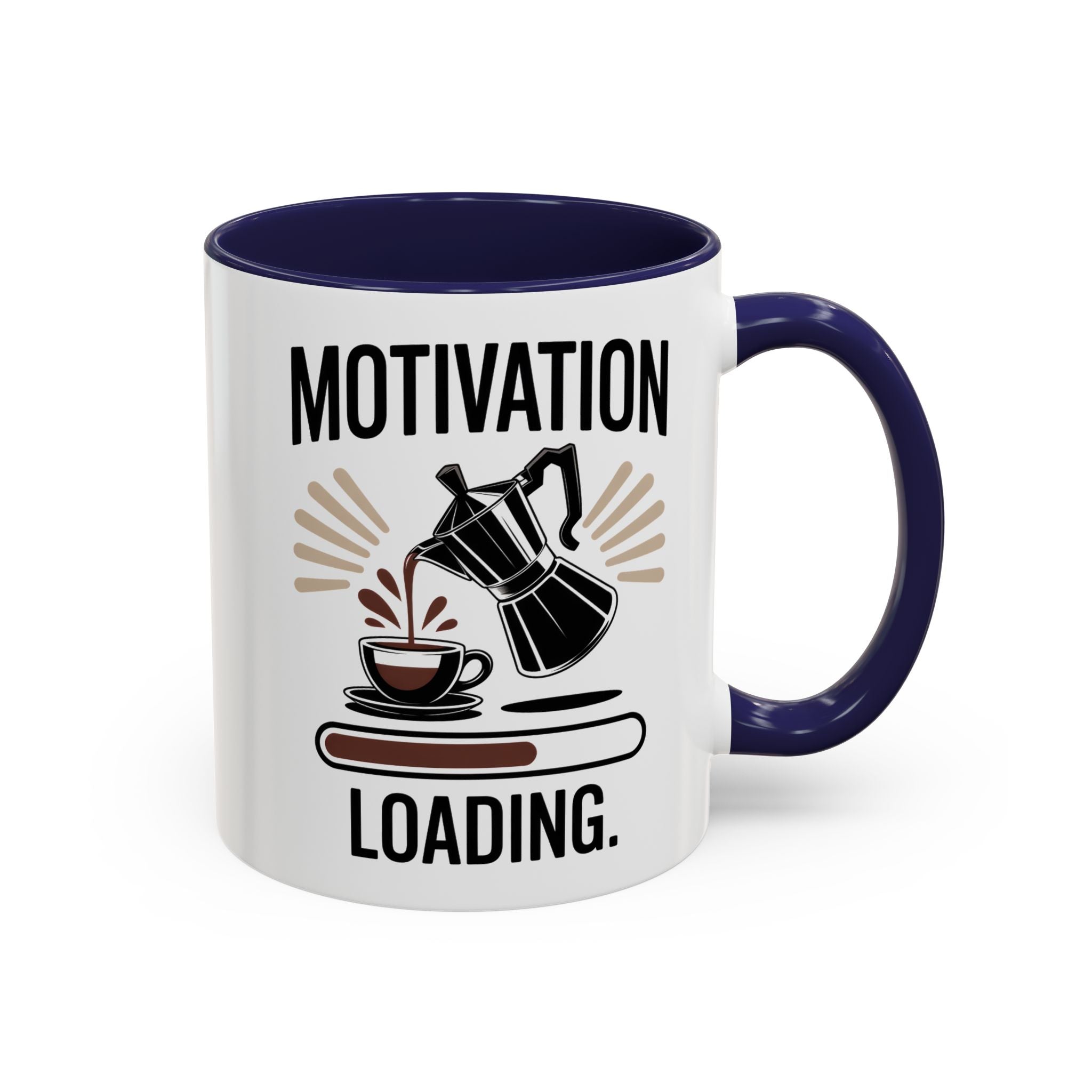 Motivation Loading Coffee Mug - Stylish 11oz & 15oz Accent Mug for Coffee Lovers