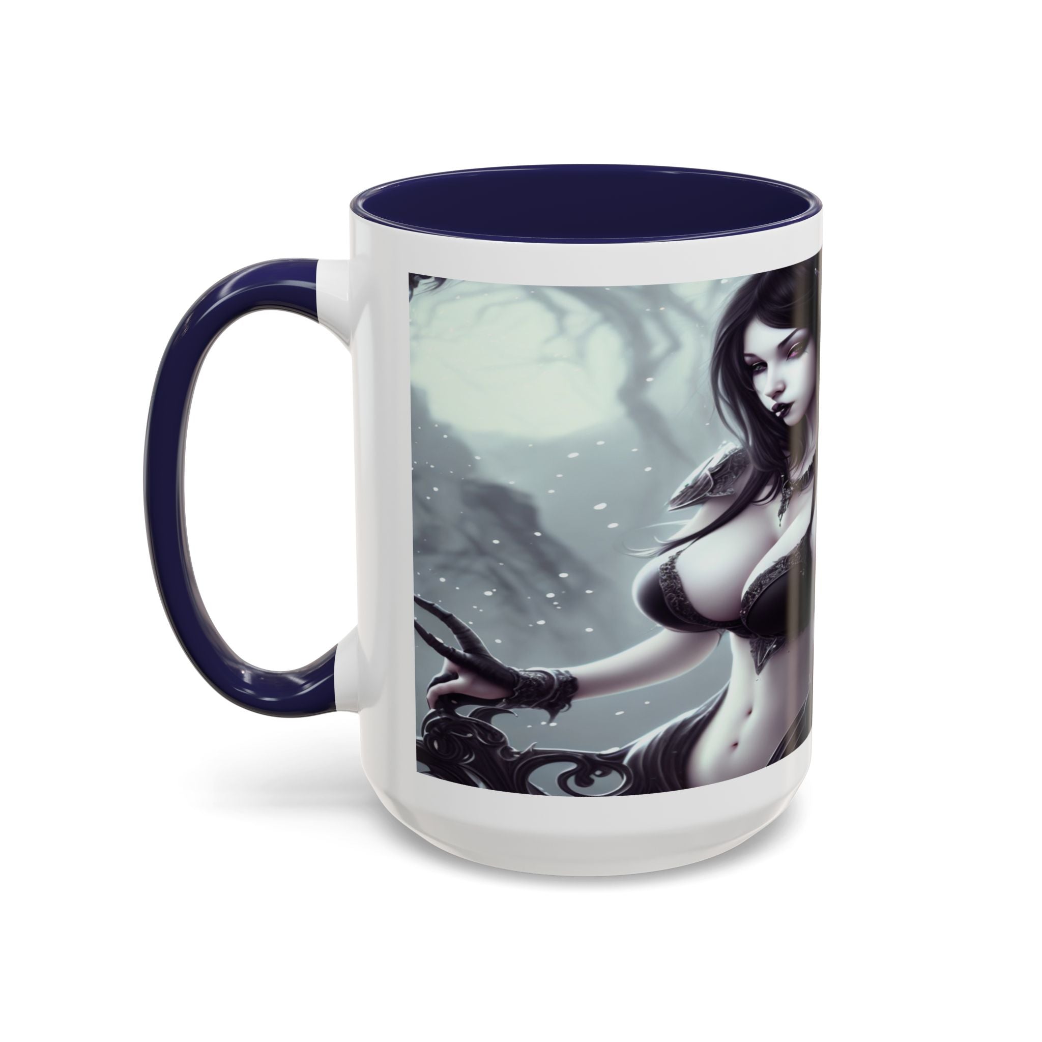 sexy busty woman Gothic Fantasy Coffee Mug – 11oz & 15oz Sculpted Design horror art