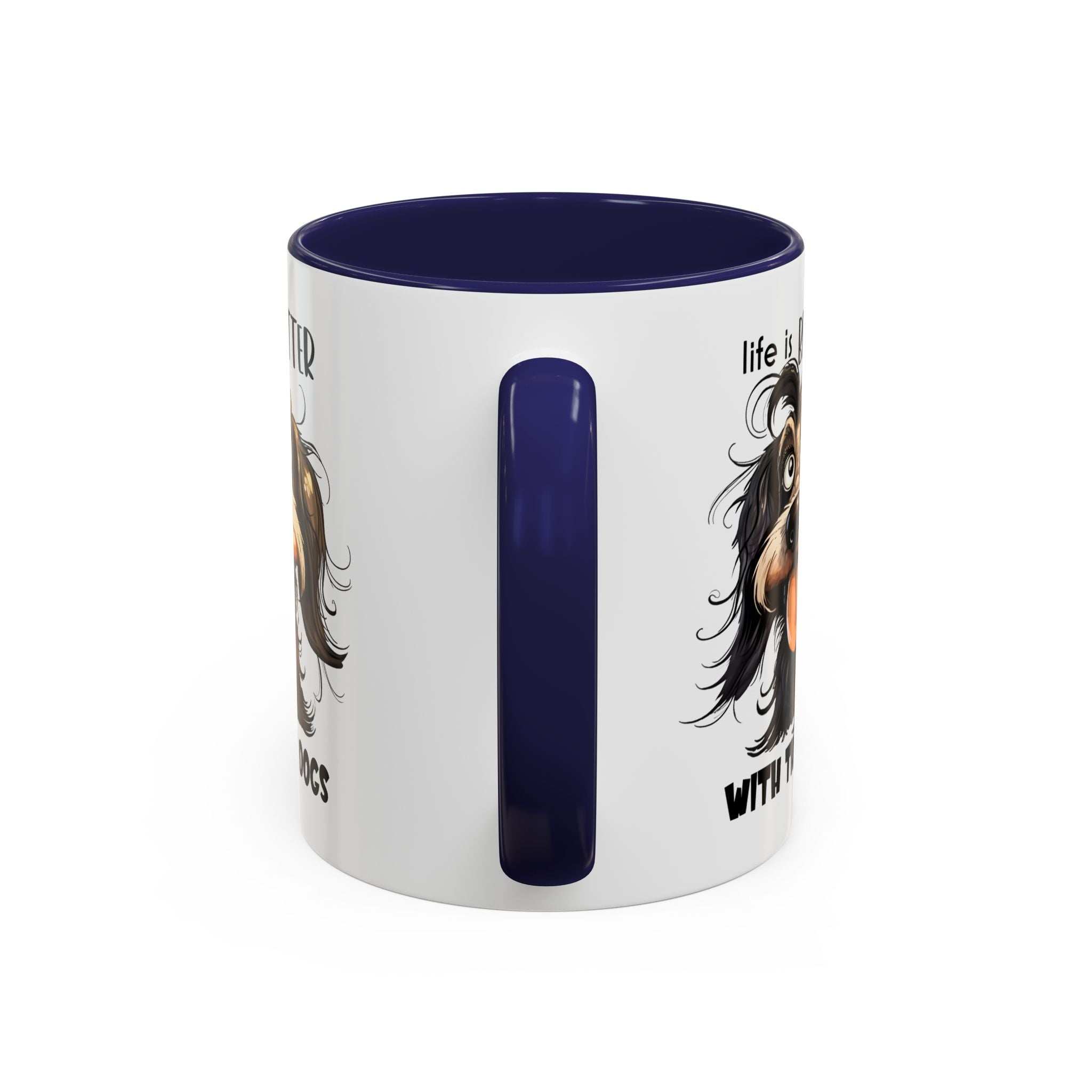 Life is Better with Dogs Coffee Mug - Cute Dog Lover Gift, Animal Themed Mug, Pet Owner Present, Fun Coffee Cup, Gift for Him/Her