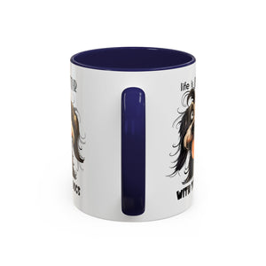 Life is Better with Dogs Coffee Mug - Cute Dog Lover Gift, Animal Themed Mug, Pet Owner Present, Fun Coffee Cup, Gift for Him/Her