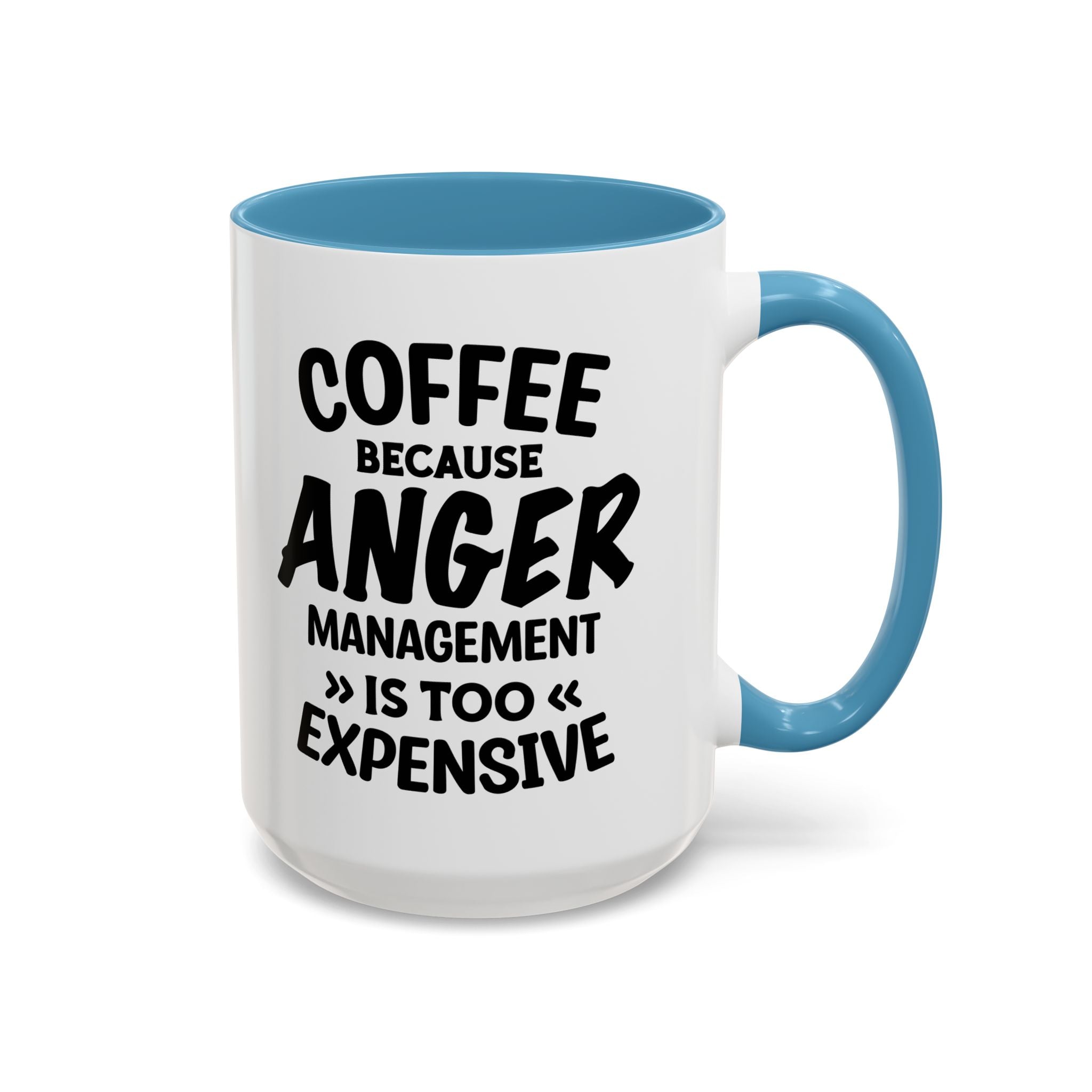 Funny Anger Management Coffee Mug, Gift for Coffee Lovers, Stress Relief, Black Accent, Humorous Cup for Friends, Office Humor, Funny Gifts