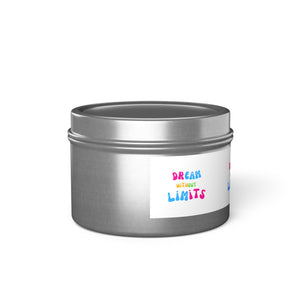 Dream without limits scented Tin Candles