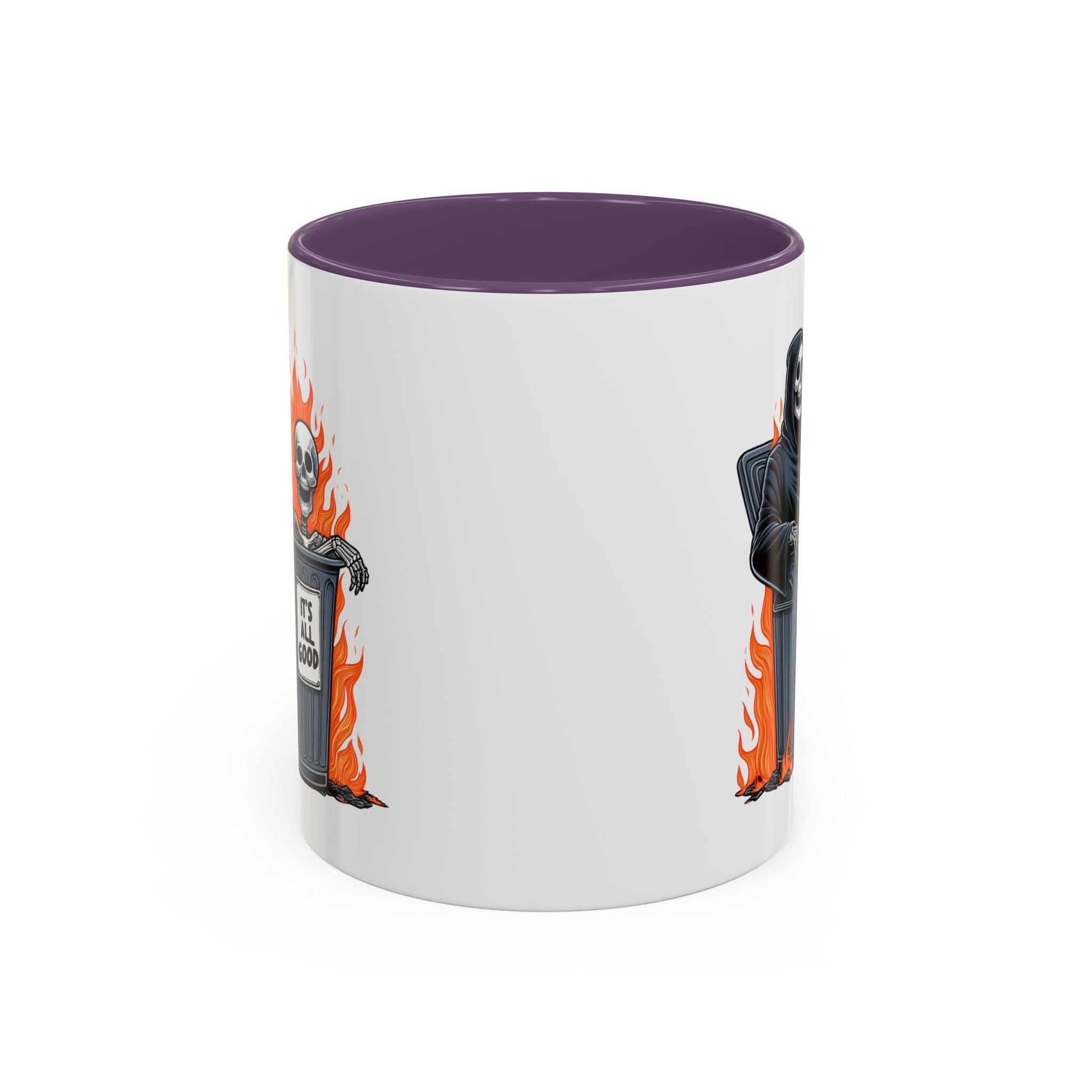 Funny Grim Reaper Coffee Mug - Perfect for Halloween, Gift for Friends, Quirky Kitchen Decor, Novelty Drinkware