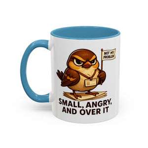 Funny Owl Coffee Mug, not my problem  Small Angry Owl Cup, Coffee Lover Present, Quirky Office