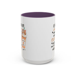 Cat Lover Coffee Mug - "A Woman Cannot Survive on Coffee Alone..."