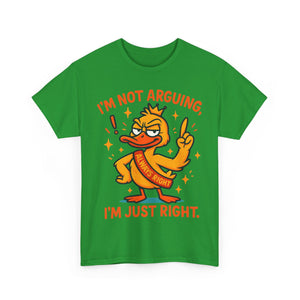 Funny attitude always right Tee, Casual Wear, Gift for Friends, Humor T-Shirt,  Loungewear, Birthday Gift